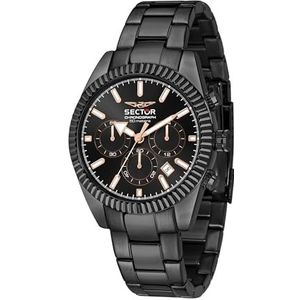 Coll. Successo Limited Edition, chronograaf, kwartshorloge R8871621019, zwart, 41 mm, armband, zwart., armband