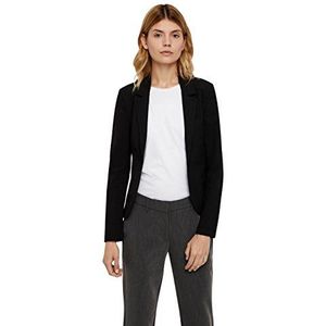 Kaffe Dames Classic Blazer met lange mouwen, Jersey, Single Breasted, Black Deep, 36 dames, Black Deep, 36, Black Deep