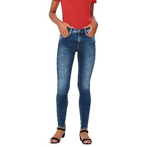 ONLY Dames Jeans Slim Fit, donkere jeans blauw