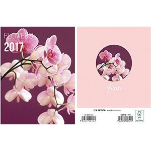 YVON Agenda 2017 bloemen met magneetsluiting
