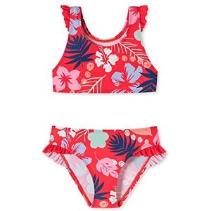 Schiesser Bustier bikini set meisjes set, rood patroon, 92, Rood patroon