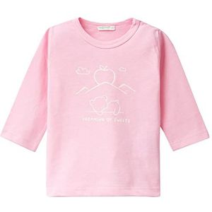 United Colors of Benetton T-shirt M/L 3i1xa102s T-shirt voor babymeisjes (1 stuk), Intens roze 05f, 50
