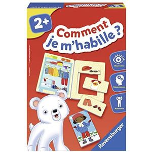 Ravensburger - Educatief spel – Wat trek ik aan? – Observatie, manipulatie, taal – ontwikkeling van zelfstandigheid – puzzel voor de allerkleinste kinderen – vanaf 2 jaar - 24031