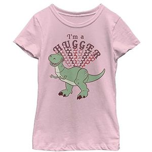 Disney Pixar Toy Story Hugger Rex Girls T-shirt met korte mouwen, roze, Roze