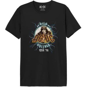 AC/DC Meacdcrts051 T-shirt voor heren (1 stuk), zwart.