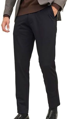 Jack & Jones Jpstmarco Jjcooper Chino Noos Herenbroek, zwart.