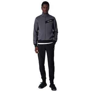 Champion Legacy Sweatsuits Storm Fleece Full Zip Trainingspak voor heren, Grigio grafite/zwart