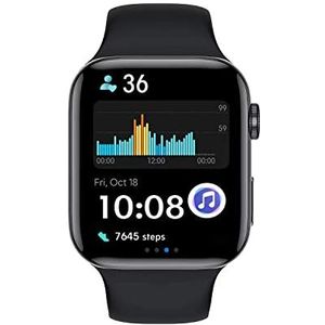 Smartwatch, 1,75 inch HD Full Touchscreen Fitness Tracker horloge, T503 waterdicht fitnesshorloge met hartslagmeter slaapmonitor stappenteller