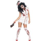 SMKMI Smiffys Zombie verpleegster kostuum met jurk, masker en tiara