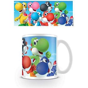 Super Mario Yoshi, meerkleurig, 315 ml mok