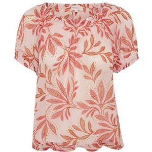 Part Two GeorgettePW Women's Regular fit Short Sleeve Blouse, Potpourri Delicate Leaf, 44