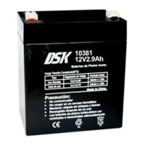 DSK – Loodzuuraccu 12 V 2,9 Ah DSK. Ideaal voor thuis/industriële alarmen. Elektrisch speelgoed, hekken en schommels.