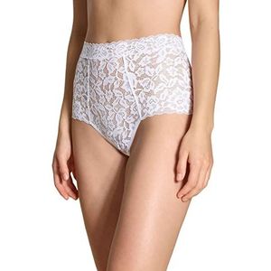 Calida Natural Comfort Lace Slips, wit, normale dames, wit, één maat, Weiss