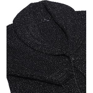 faina Cardigan tendance pour femme de longueur moyenne, noir, taille XS/S, Noir, XS