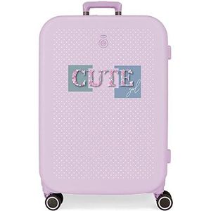 Enso Schattige meisjeskoffer, lila, Maleta Mediana, middelgrote koffer, Lila., Middelgrote koffer