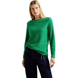 Cecil B320546 T-shirt met lange mouwen voor dames, Easy Green