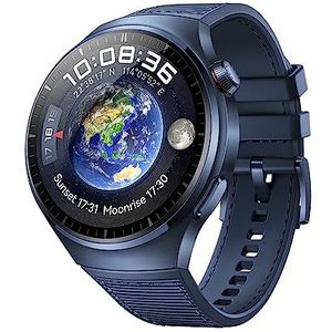 HUAWEI Watch 4 Pro, behuizing van titaniumlegering en saffierglas, oceaanblauw, snelle gezondheidscontrole met 7 instellingen, eSIM mobiele telefoon, Duitse versie