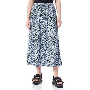 Vila Vipaya Hw Skirt/Su - Noos Platte damesrok, Kentucky/Aop blauw: Lika