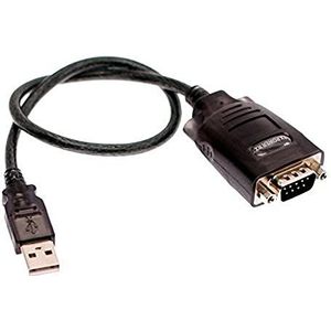 Ewent EW1116 USB 2.0 naar RS-232 seriële converter adapter compatibel met Windows en Mac 1,5 m kabel
