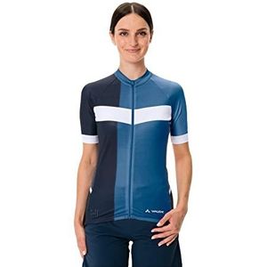 VAUDE Posta fietsshirt voor dames met doorlopende ritssluiting, Outremer Blauw