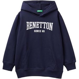 United Colors of Benetton Mesh met capuchon. M/L 3bc1c203h kinderen en tieners hoodie (1 stuk), Nachtblauw 252