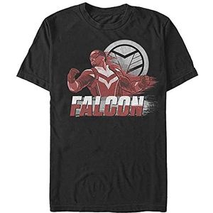 Marvel The Winter Soldier-Falcon Speed Organic T-shirt met korte mouwen, zwart, S, SCHWARZ