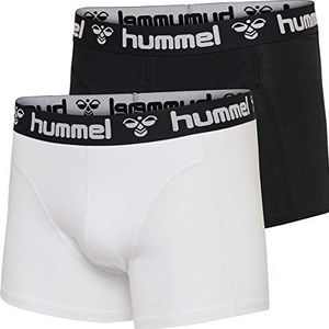 hummel Heren HMLMARS 2 boxershorts zwart/wit S