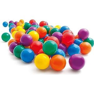 Intex zak met 100 kleurrijke ballen, diameter 8 cm