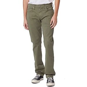 Paige Pantalon Federal Eco Twill Slim Straight Fit pour homme, Mossy Stone, 36