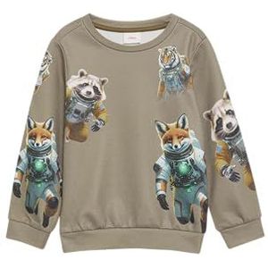 s.Oliver Junior jongens sweatshirt met all-over print, 00d2, 104-110, grote maat, 00d2