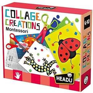 Headu Collage Creation Couper and Creation Mu24056 Art & Craft spel voor kinderen van 4-10 jaar, gemaakt in Italië