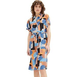 TOM TAILOR 1036667 damesjurk, 31817 - Abstract patroon van retro vormen