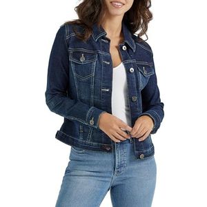 Wrangler Authentics Stretch denim jas dames spijkerjas, doorweekt, S