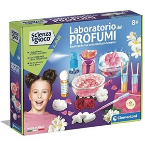 Clementoni - 19346 – wetenschap en spel laboratorium – het parfumlaboratorium – set voor het maken van parfums, laboratorium voor meisjes vanaf 8 jaar (spel in Italiaans), gemaakt in Italië