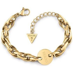 Guess Damesarmband, ovaal, ketting, met munt, één maat, goud, 32011714