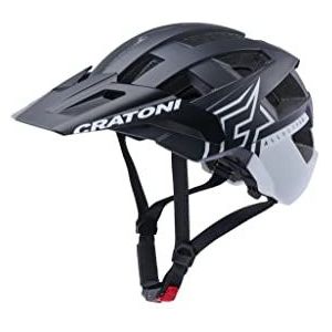 Cratoni Unisex – Allset Pro helm voor volwassenen, zwart/mat wit, S