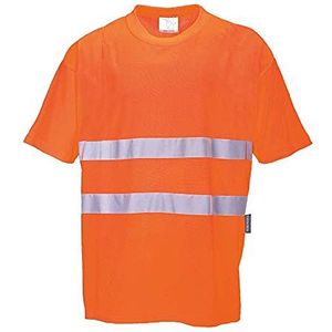 Portwest Cotton Comfort S172ORR4XL T-shirt van katoen, oranje, maat 4XL