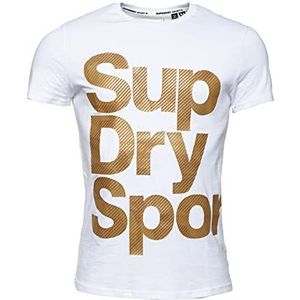 Superdry Combat Camo T-shirt voor heren, Wit.