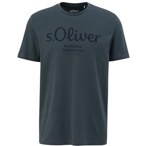 S.Oliver Regular Fit T-shirt met Printopdruk Lichtgrijs