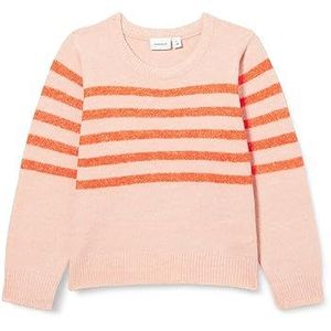 Bestseller A/s Nmfnoanni Ls Knit Filles Tricot Pull, Rose Smoke, 110