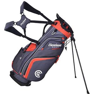 Cleveland Golf Tas met standaard, antraciet/rood