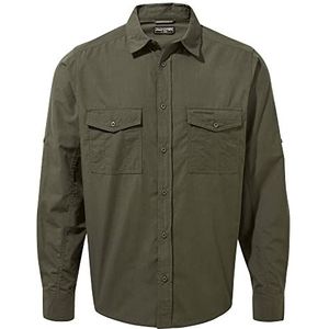 Craghoppers Shirt met lange mouwen, Kiwi heren, woodlandgroen