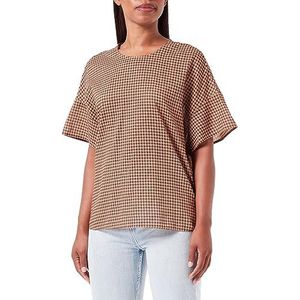 United Colors of Benetton Blouse 5oa9dq04u Dameshemd (1 stuk), Bruine en beige kippenpoot 65 W