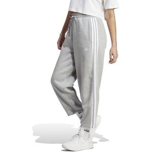 adidas Essentials 3 strepen fleece joggingbroek met open zoom voor dames