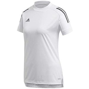 adidas Con20 TR JSY W T-shirt voor dames, Wit/Zwart