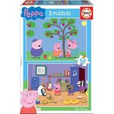 Puzzels Educa - Peppa Pig, 2 puzzels 2 x 48 stukjes