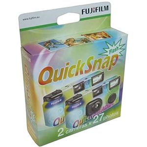 Fujifilm Quicksnap Flash 27 wegwerpcamera's ISO 400, 2 stuks