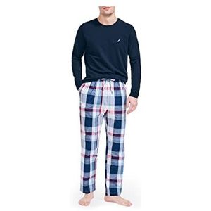 Nautica Pyjamabroek voor heren, rood/blauw, XL, rood/blauw, XL, Rood/Blauw