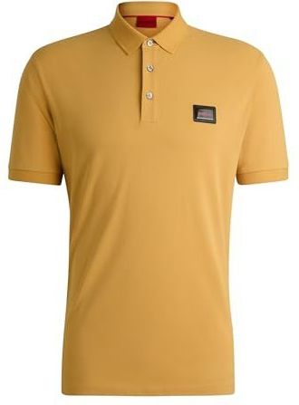 HUGO Dereso_Gel Poloshirt voor heren, Goud