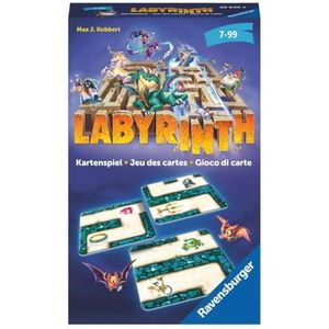 Ravensburger® - Labyrint kaartspel 20849 - de familieklassiker voor 2-6 spelers - spel voor kinderen vanaf 7 jaar